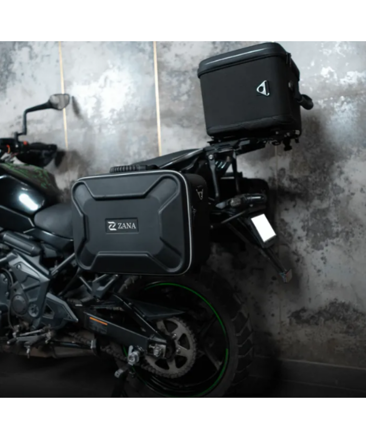 Zana Kawasaki Versys 650 Roadster Saddle Stay with Exhaust Shield with Jerry Can Mount - ZI-8497V2 - Zana
