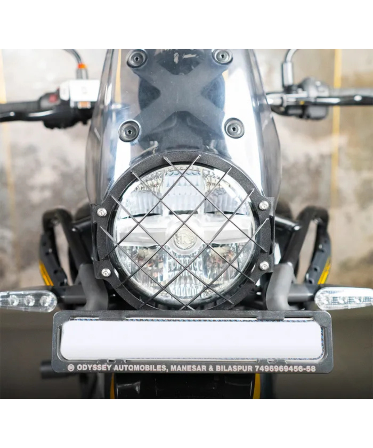 Zana Royal Enfield Himalayan 450 SS Headlight Guard Type-2 - Black - ZI-8437 - Zana