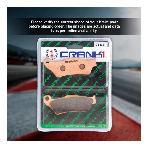 Crank1 Triumph Tiger 800 (2018-2020) Fully Sintered H2 Series Brake Pads