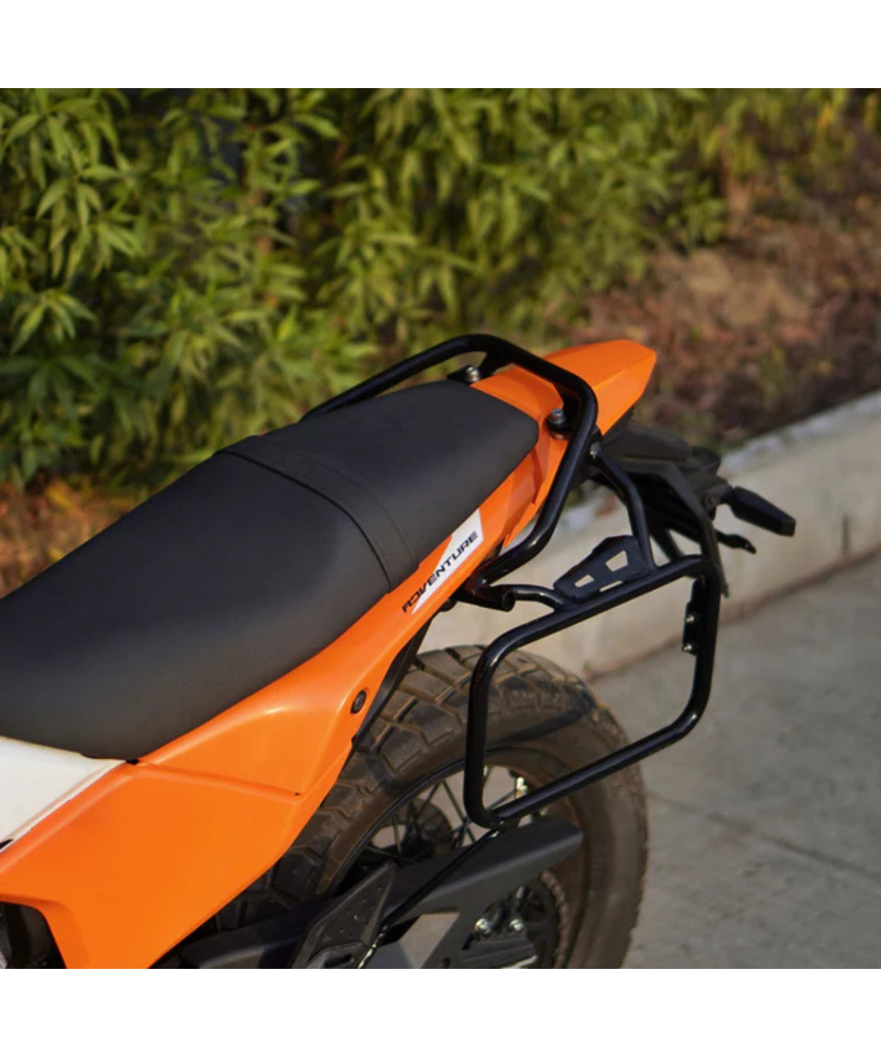 Auto Engina Pannier/Saddle Stay Grab Bar for 2025 KTM 390 Adventure X/S - Black