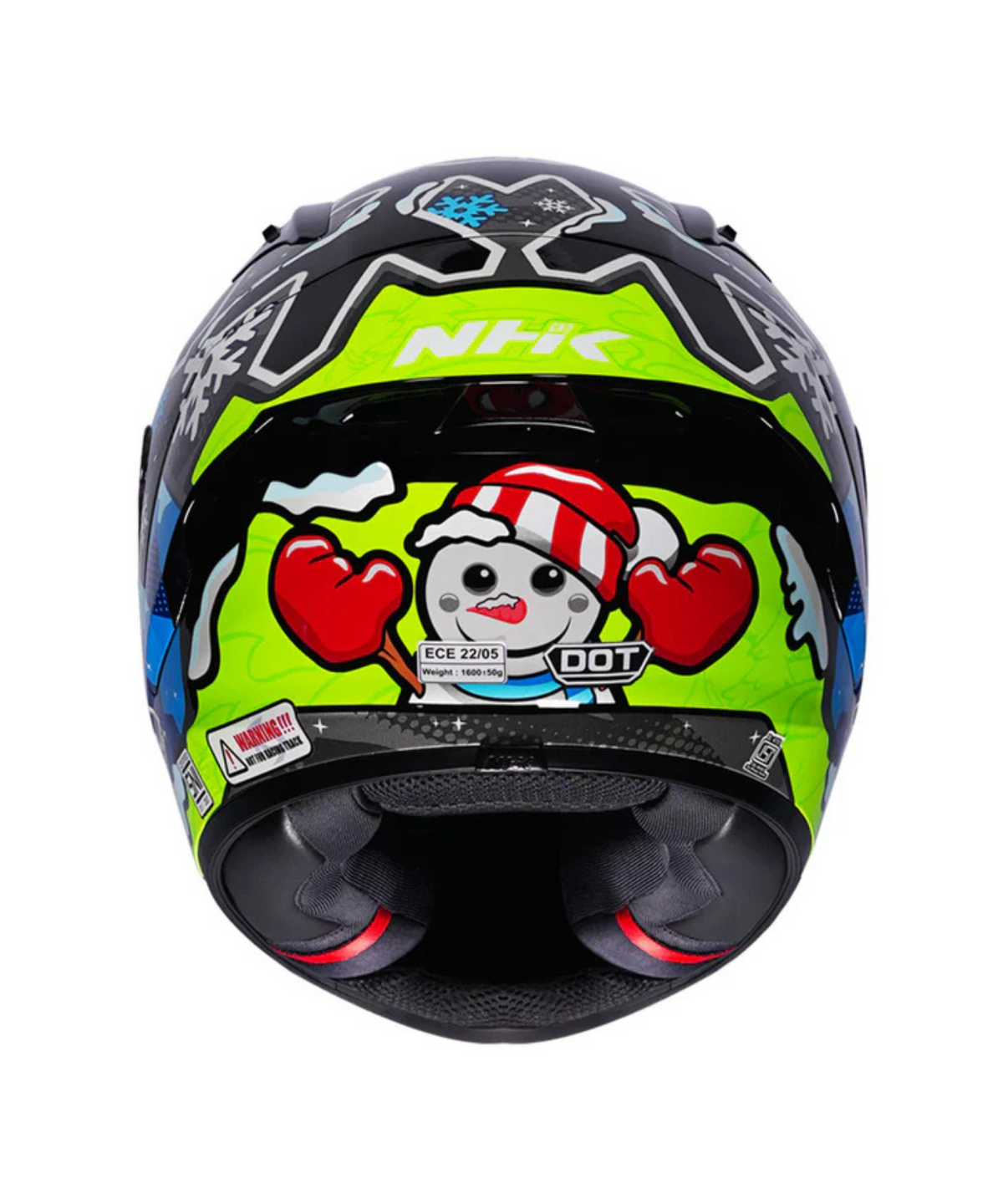 NHK GP R Tech Street Winter Night Helmet - Black Silver - NHK