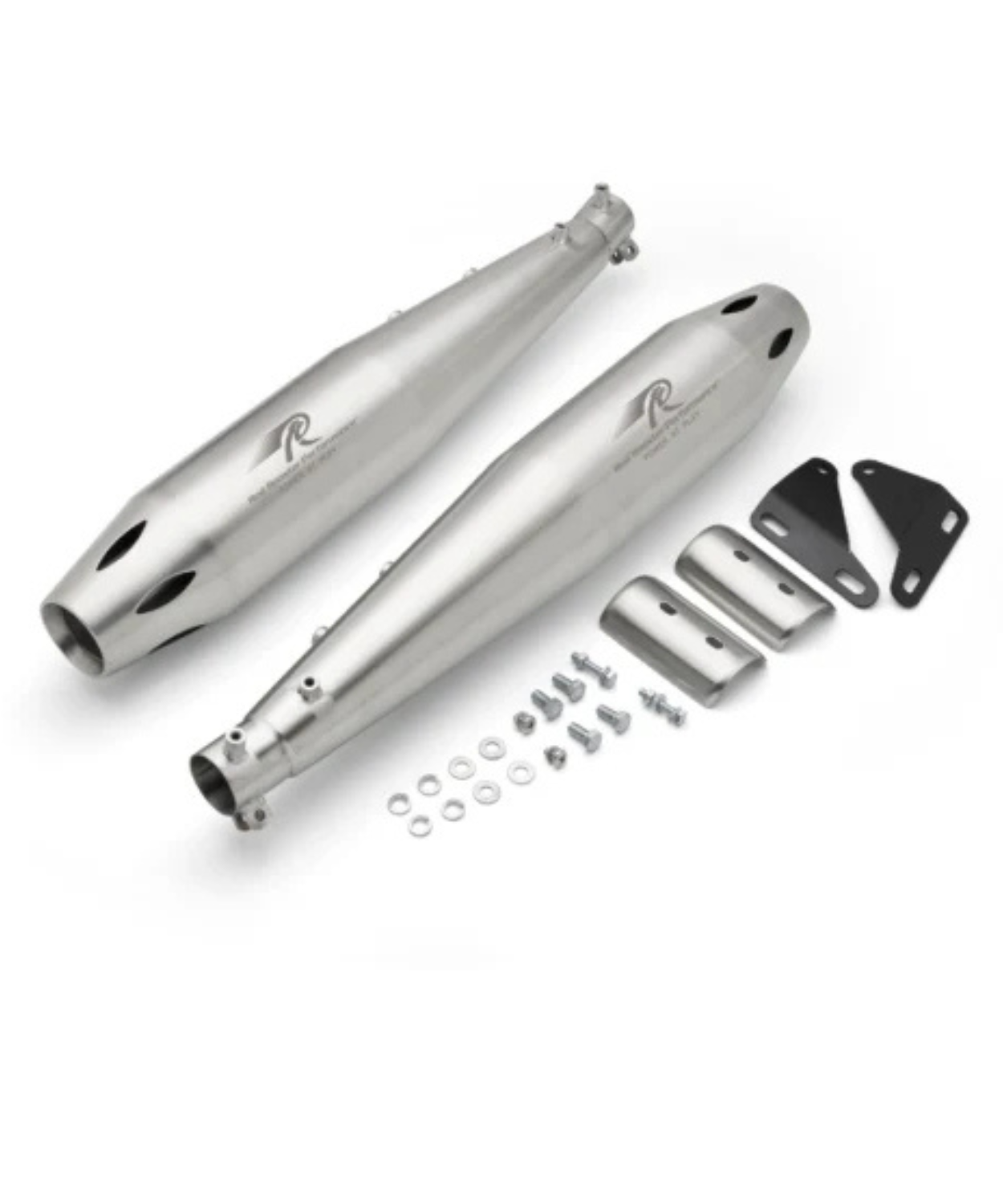 Red Rooster Performance Atlas Pro Exhaust for Royal Enfield Classic 650 - Silver Matte