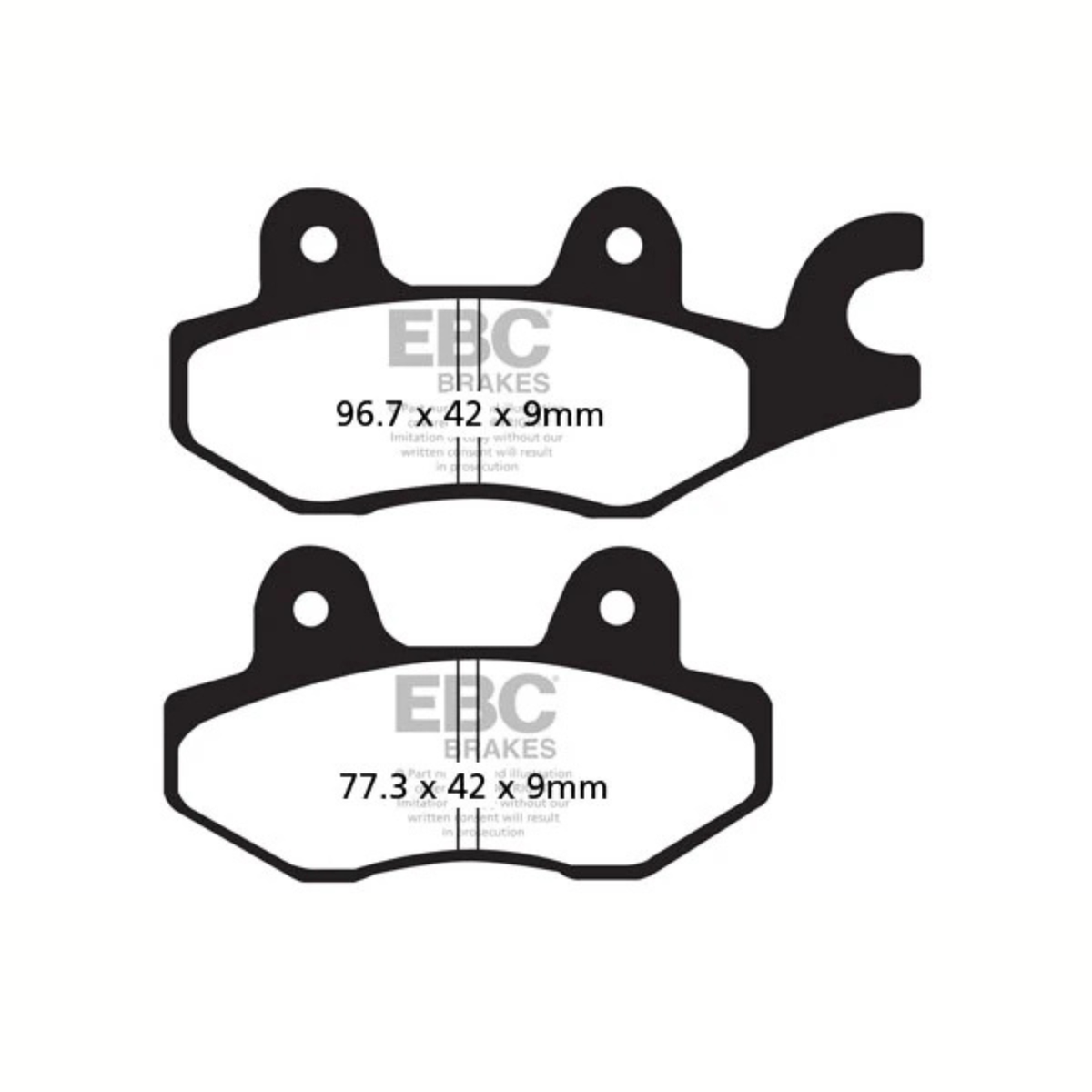 EBC Kawasaki Ninja 400 (2018-2023) Fully Sintered Brake Pads - EBC Brakes