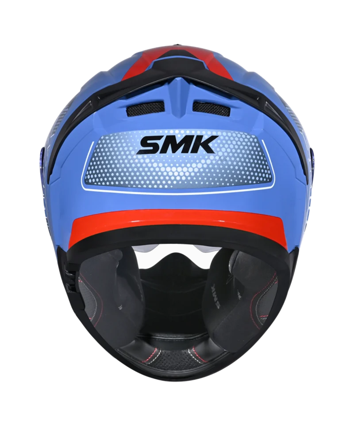 SMK Typhoon Mystic GRPS GL551 Full Face Helmet - Gloss Blue Red