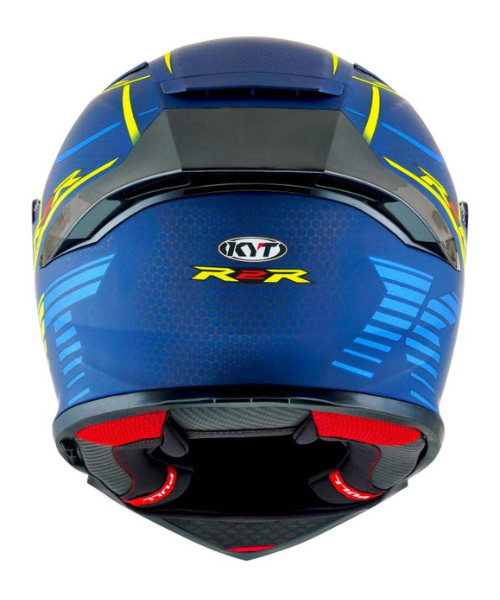 KYT R2R Pro Concept Helmet - Matt Blue Yellow