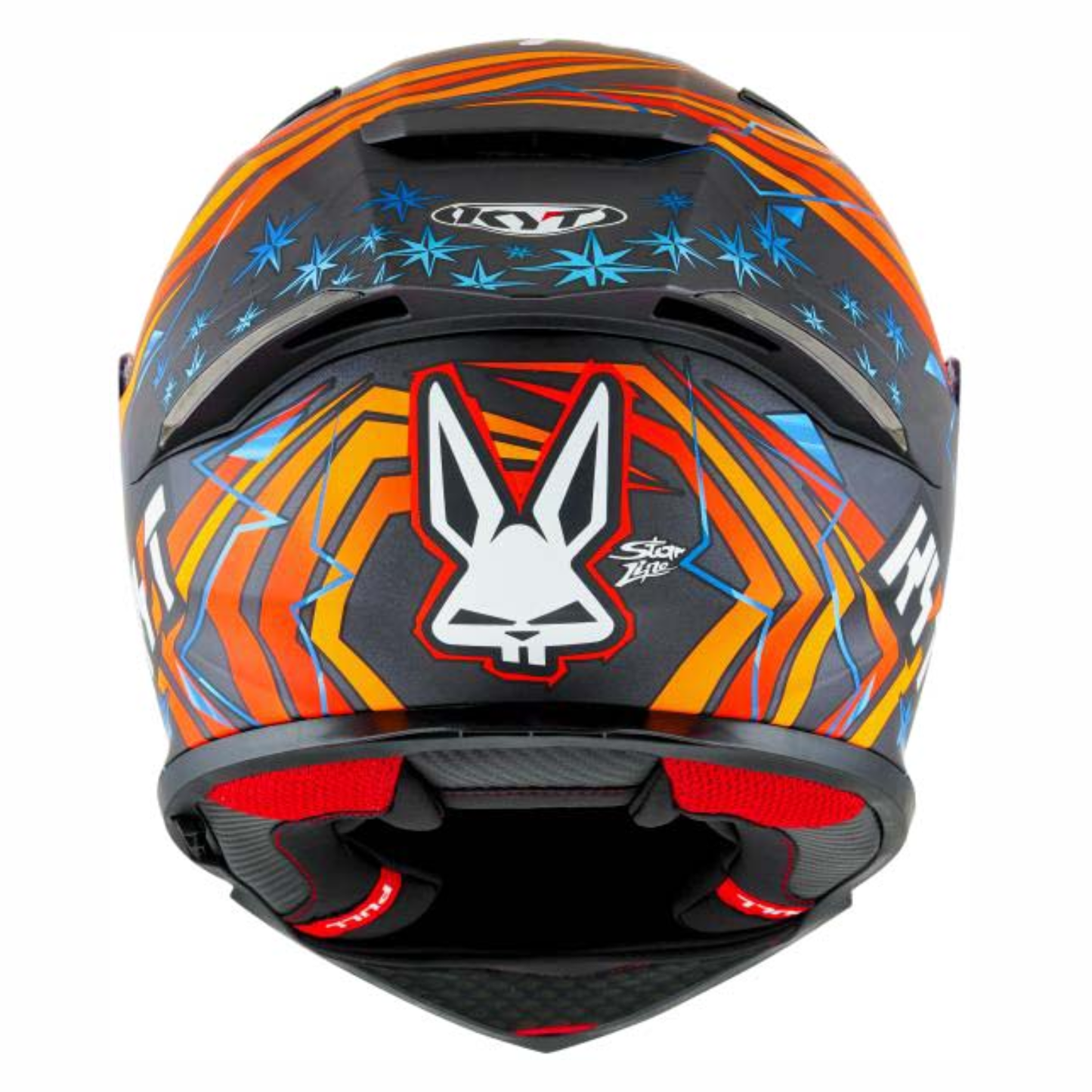 KYT R2R Pro Augusto Fernandez 2022 Replica Helmet - Matt Orange Blue