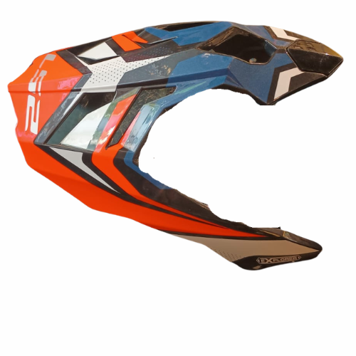 LS2 MX701 Focus Helmet Peak - Gloss Blue White Red - LS2
