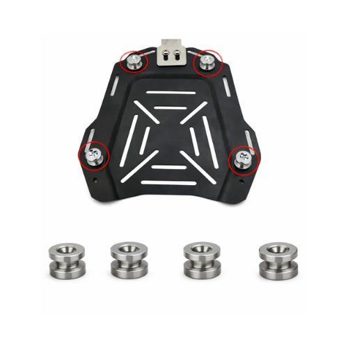 Moto Arch Top Box Plate Stainless Steel Bush Set of 4 - Silver