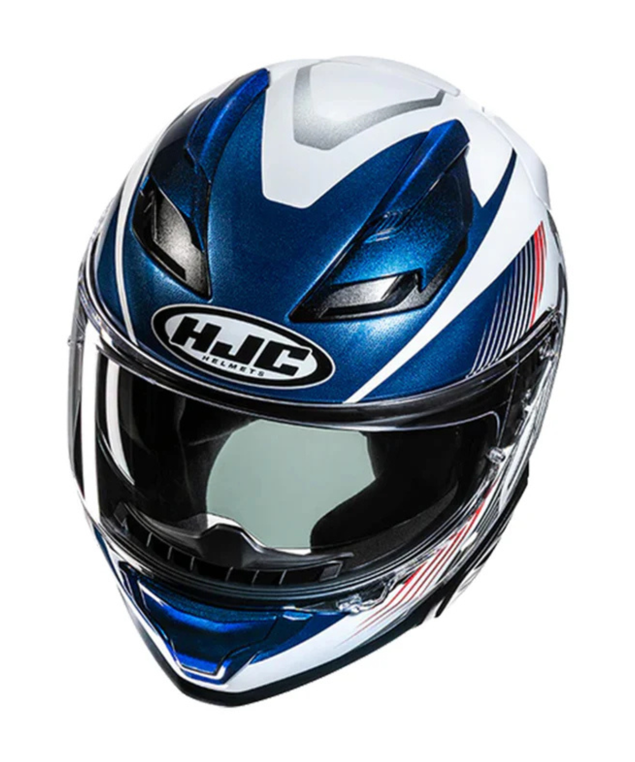 HJC F71 (F7X) Catos MC21 Helmet - White Blue Red