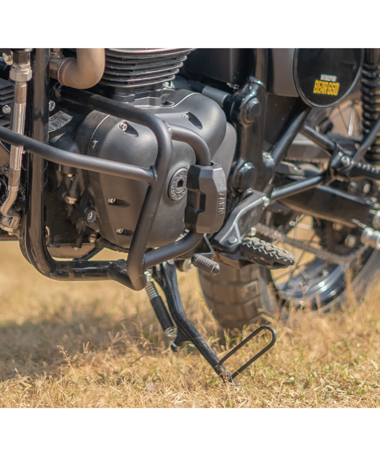 Zana Engine Guard with Slider Puck for Bear 650 MS Black - ZI-8544