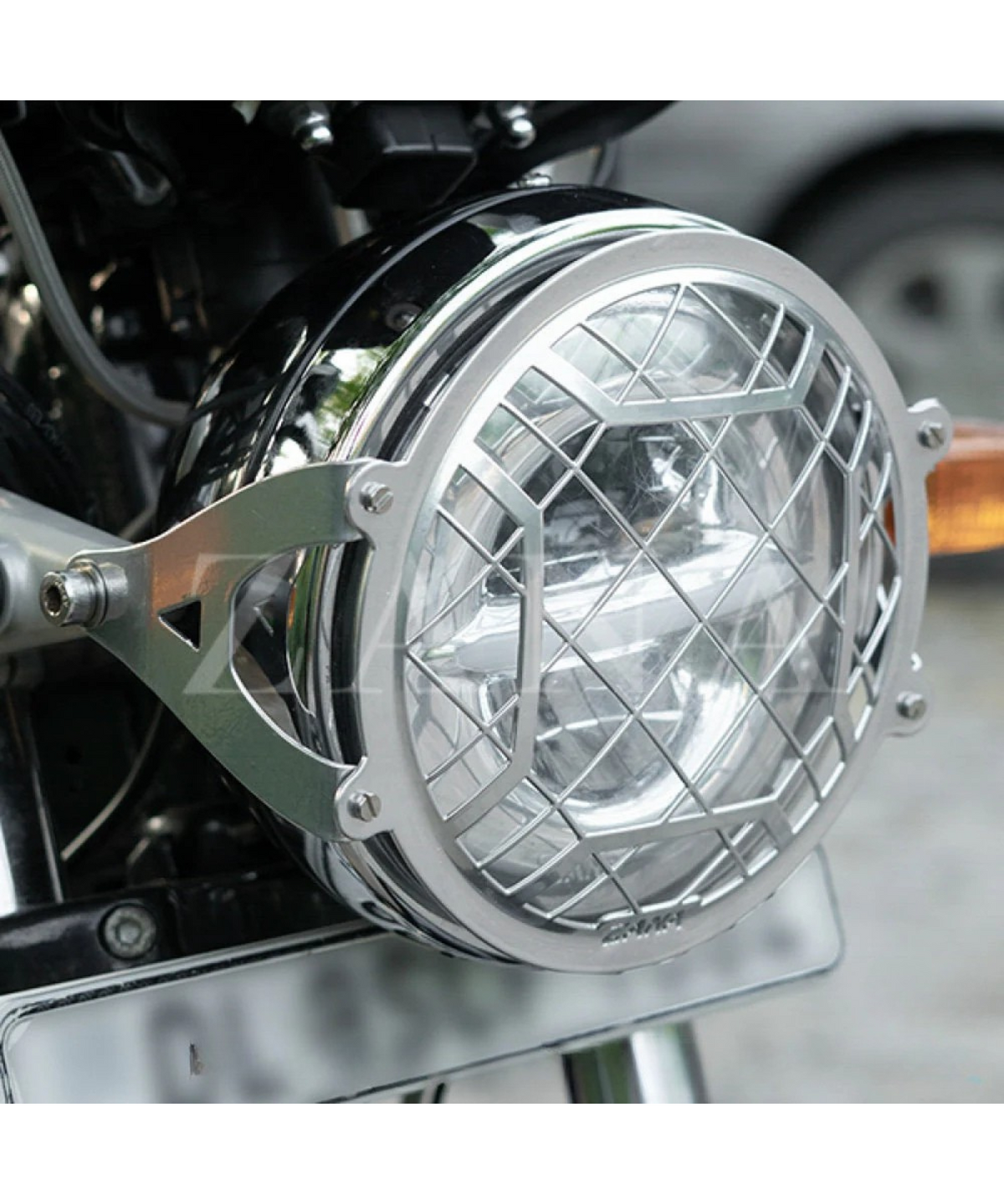 Zana Royal Enfield Interceptor 650 / Continental GT 650 Headlight Grill T2 - Silver - ZI-8014 - Zana
