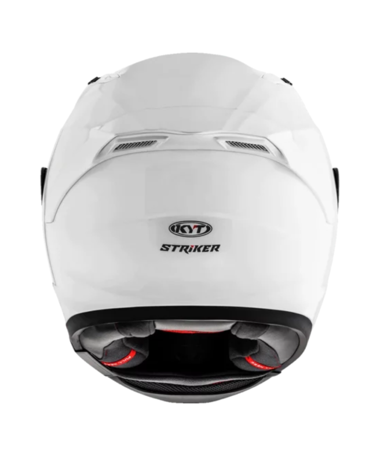 KYT Striker 2V Plain Full Face Helmet - Gloss White