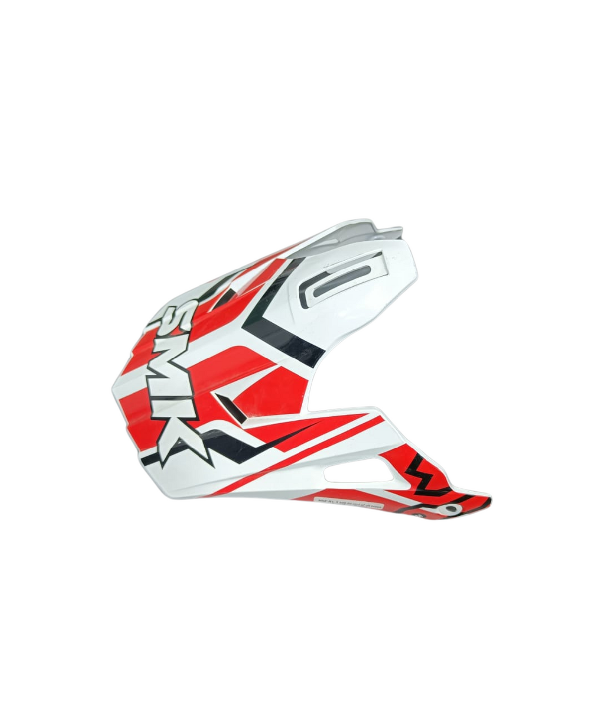 SMK Allterra Helmet Extra Peak - Gloss White Red Black - SMK