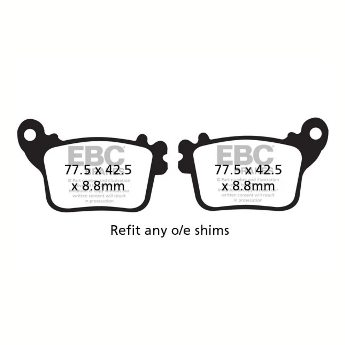 EBC Suzuki GSX-R 1000 (2013-2016) Fully Sintered Brake Pads