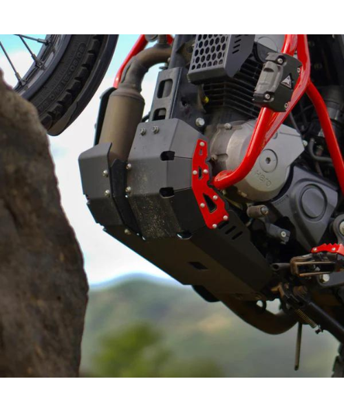 Auto Engina Hero Xpulse 200 Bash Plate - Black