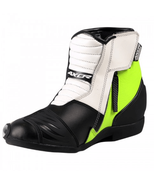 Axor Slicks Motorcycle Riding Boots - Black Neon Green