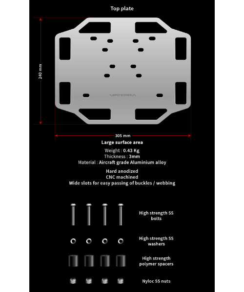 Viaterra Hero Xpulse Aluminium Rear Rack