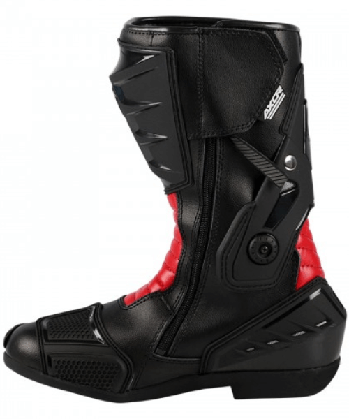 Axor Splitstream Motorcycle Riding Boots - Black Red