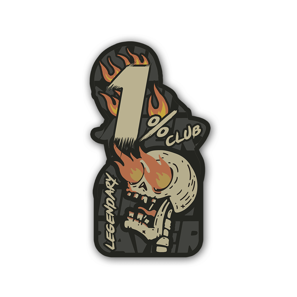 1% Club Sticker