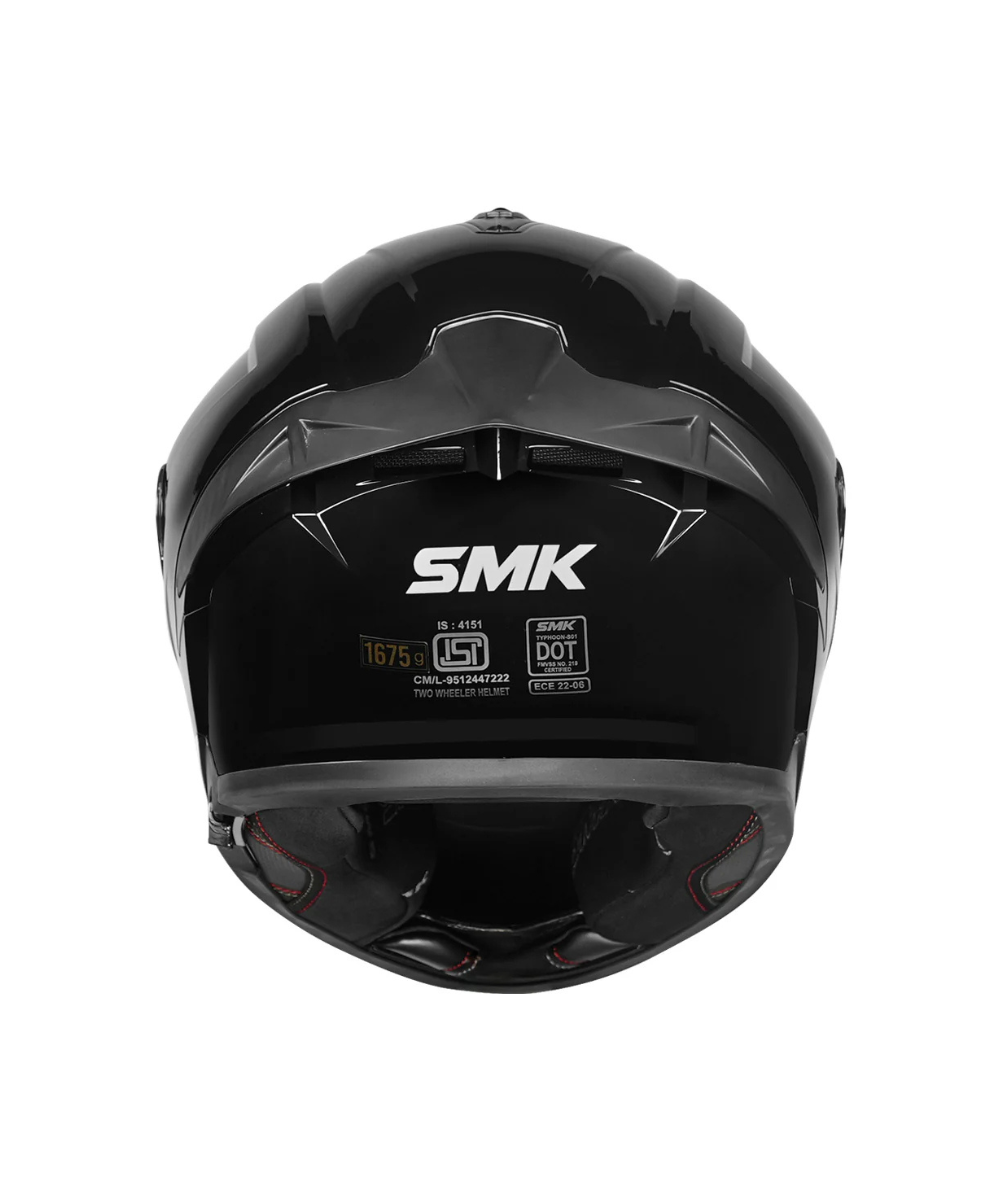 SMK Typhoon GL200 Black Helmet