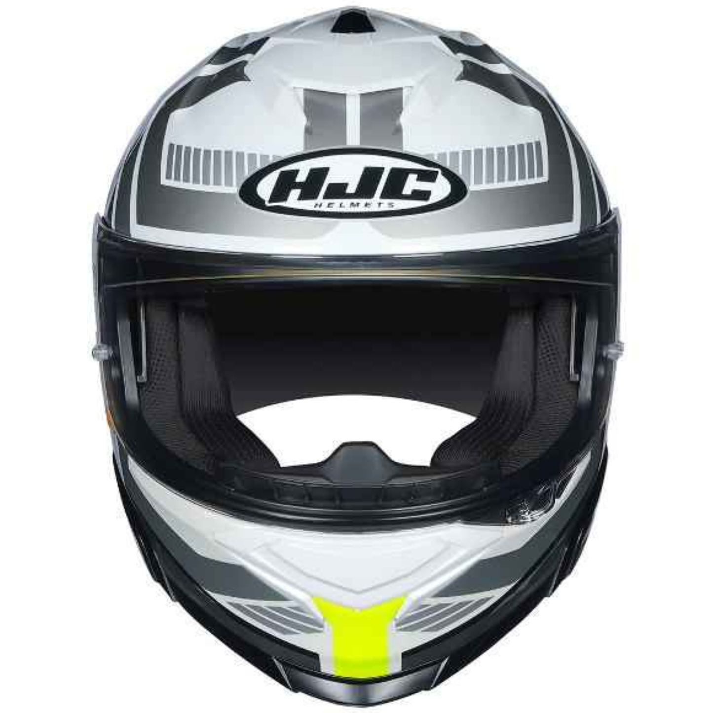 HJC I71 Viz MC3H Helmet - Grey & Fluorescent Green