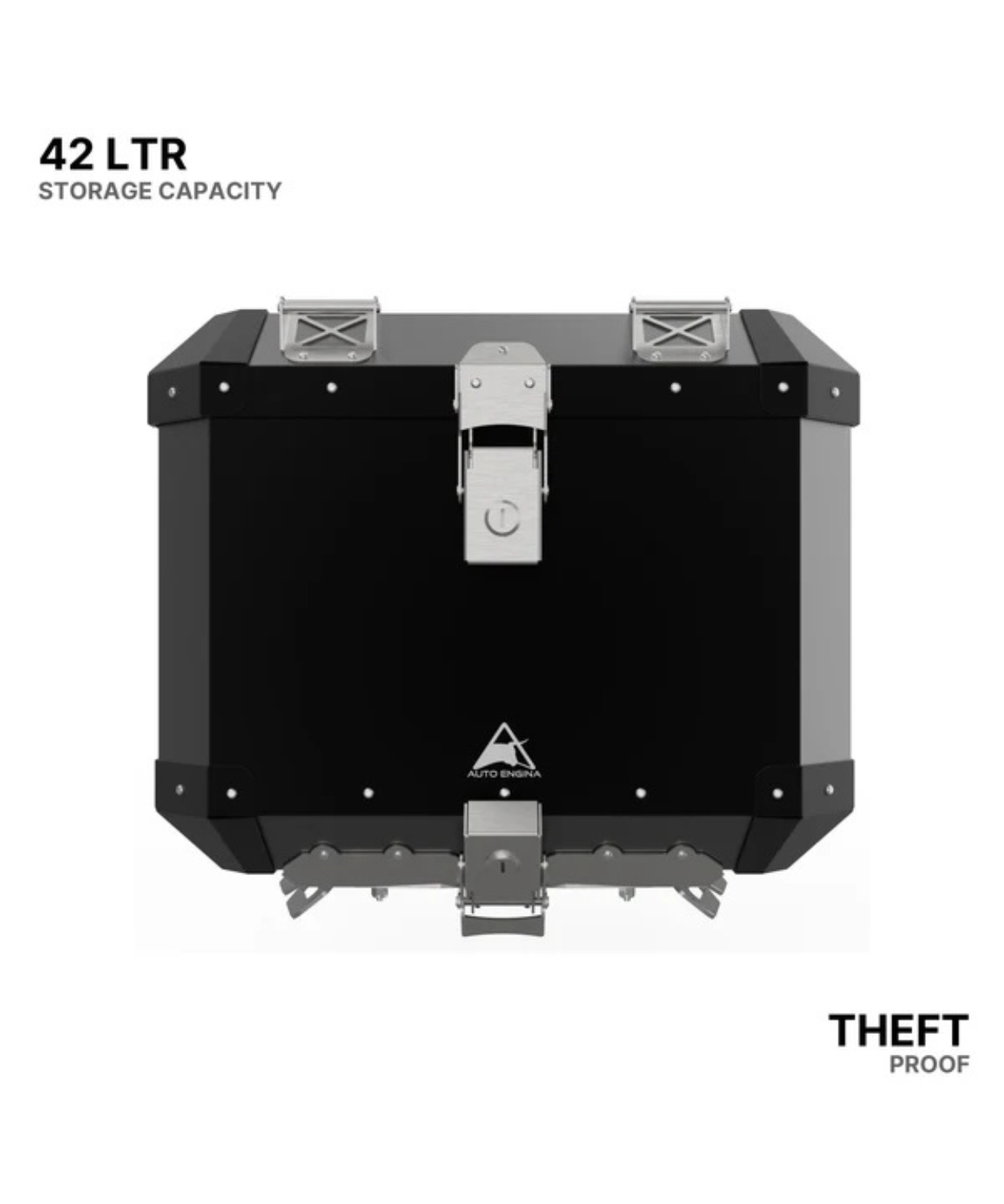 Auto Engina Triumph Scrambler 400x Aluminium 42L Top Box - Black