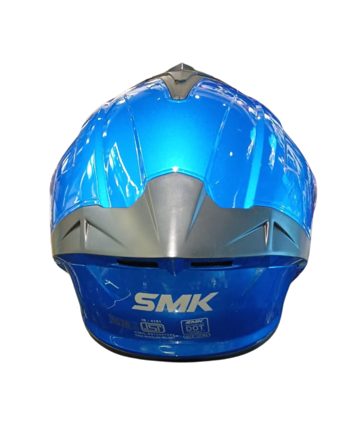 SMK Typhoon GL500 Helmet - Gloss Flame Blue