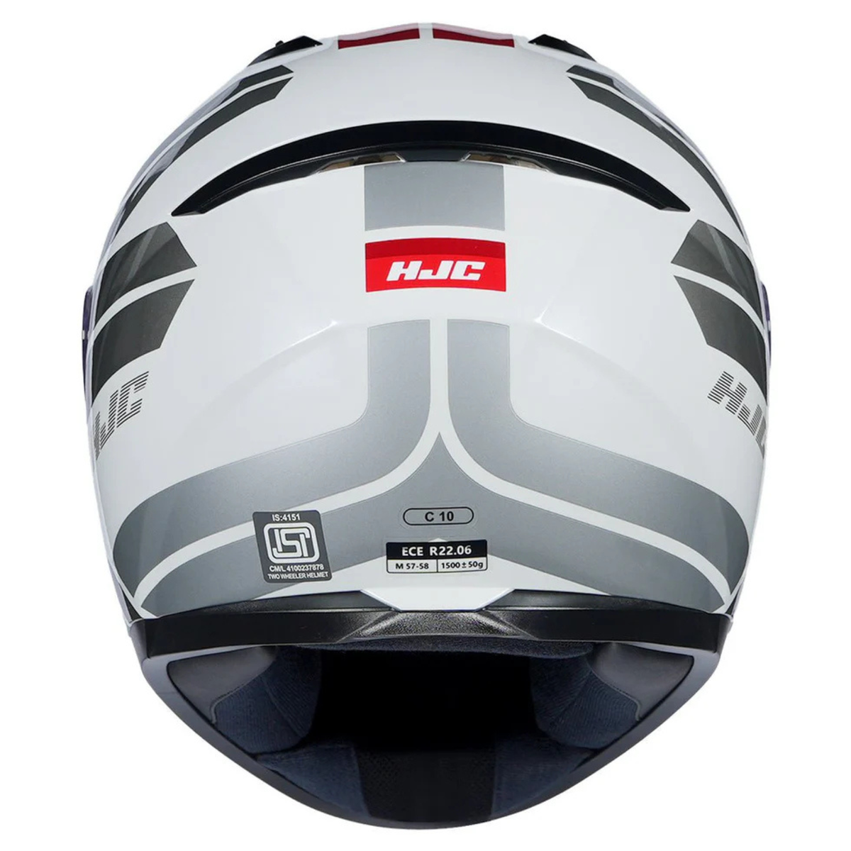 HJC C10 Hiper MC1 Helmet - White Red - HJC