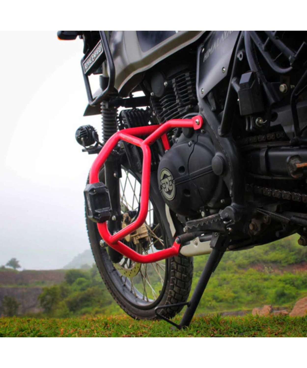 Auto Engina Crash / Leg Guard for Royal Enfield Himalayan 411 - Red