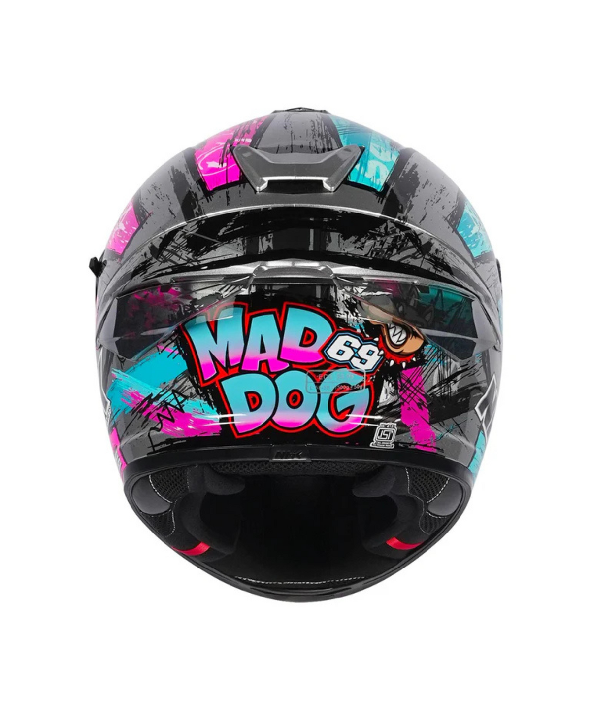 NHK K5R Archie Helmet - Silver Teal Pink - NHK