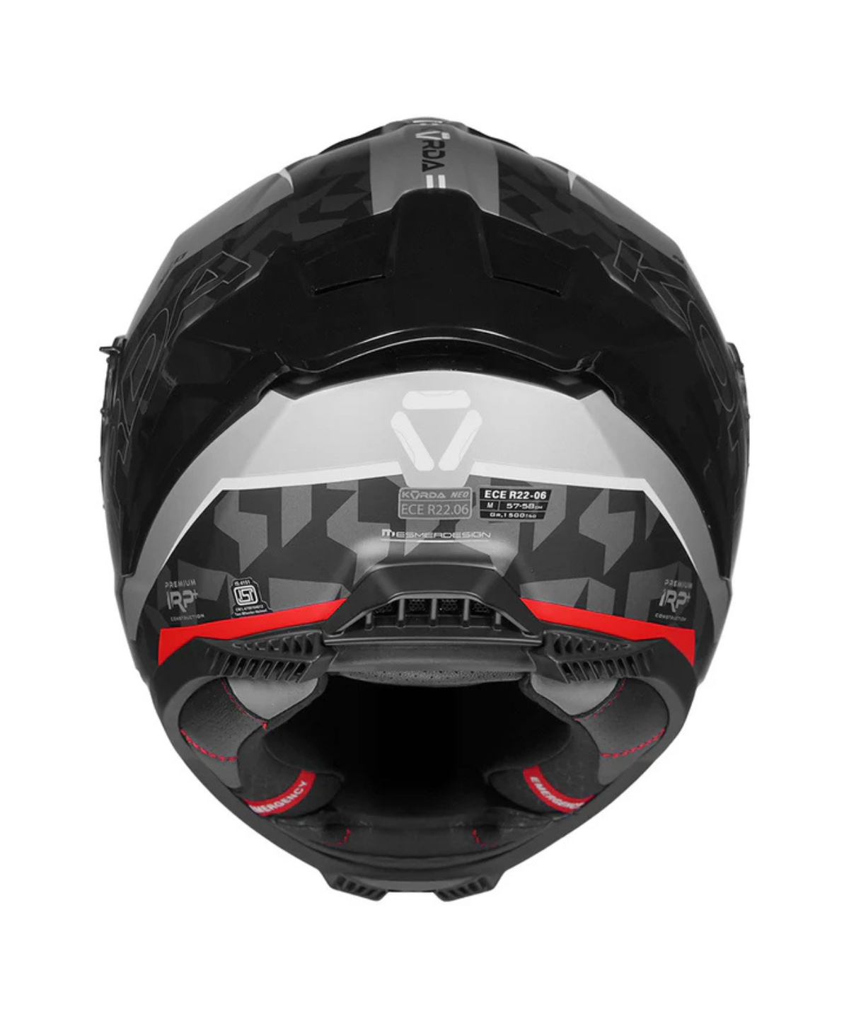 Korda Neo Creer Helmet - Matt Grey Red - Korda