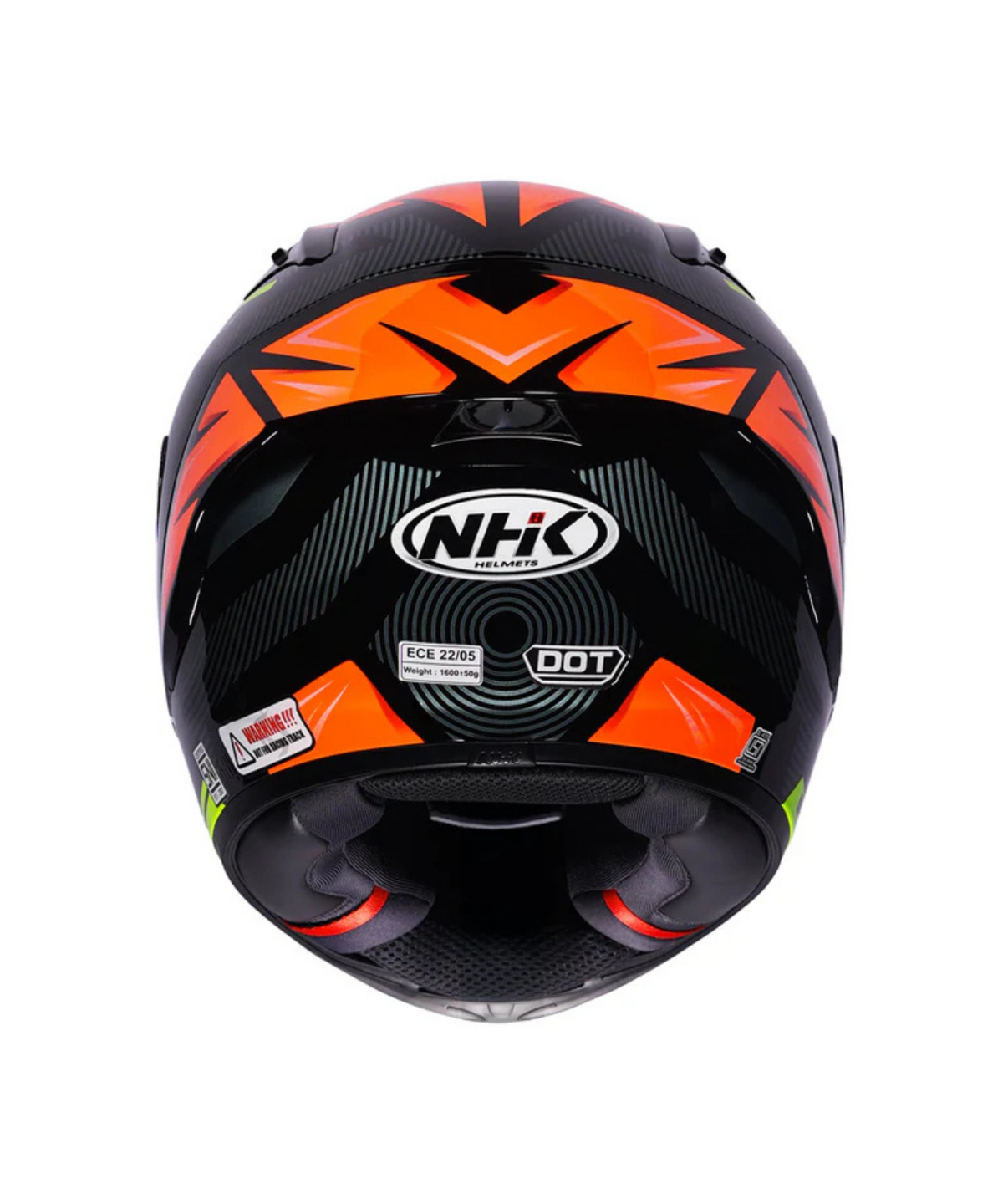NHK GP R Tech Street NMS Helmet - Black Orange - NHK