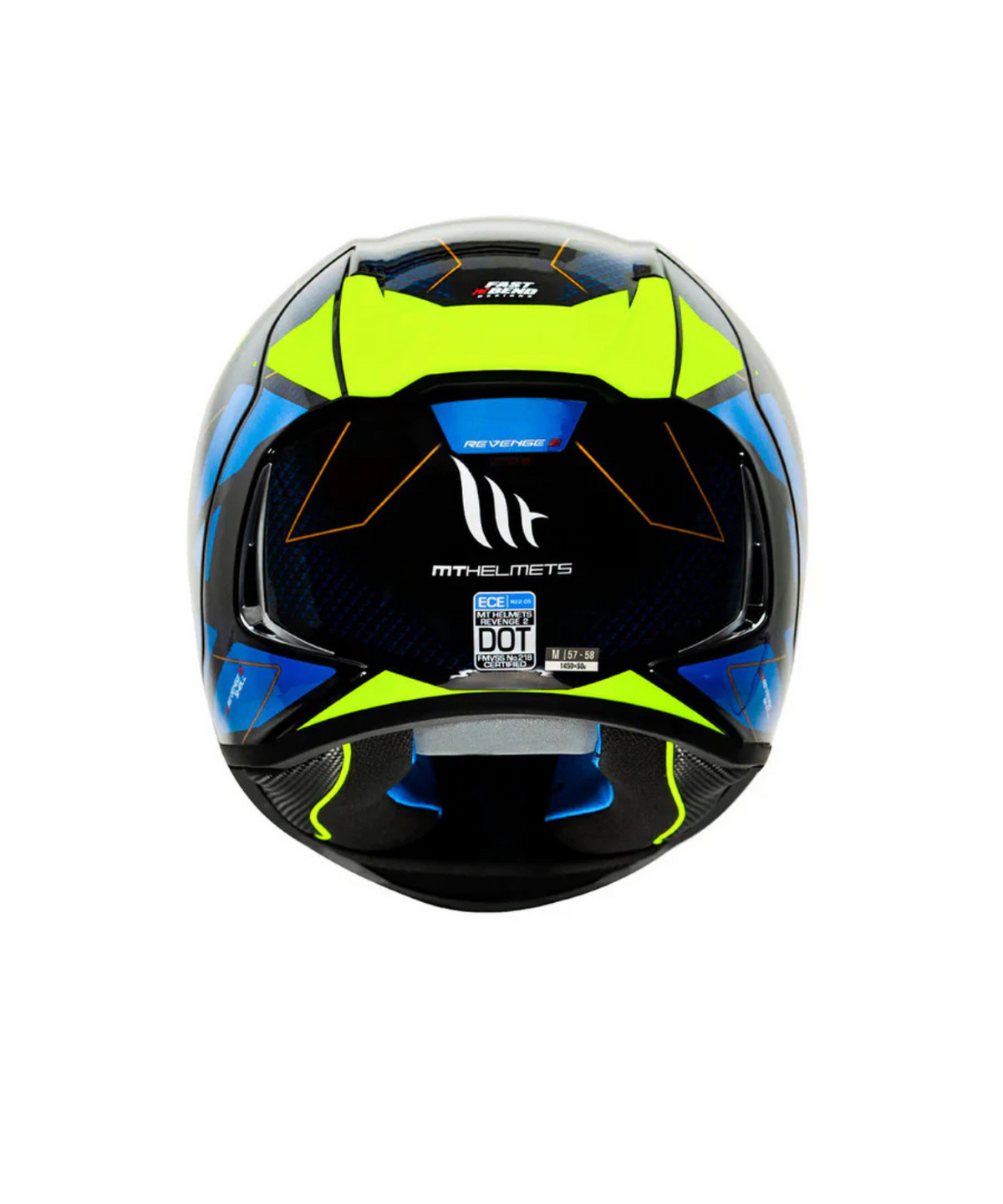 MT Revenge 2 Imperium Helmet - Gloss Fluorescent Yellow - MT Helmets