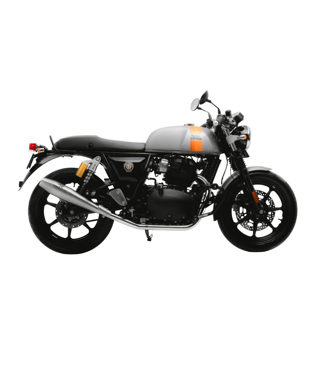 Red Rooster Performance Stellar Exhaust For Royal Enfield Interceptor 650 / GT 650 - Silver Matte