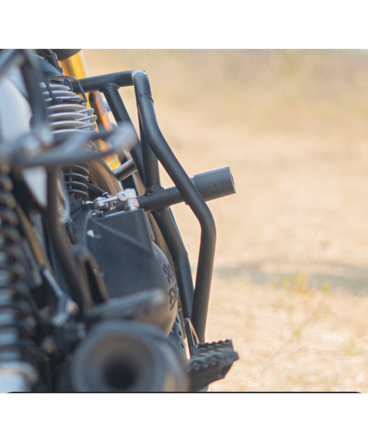 Zana Leg Guard / Crash Guard with Slider for Bear 650 MS Black - ZI-8541