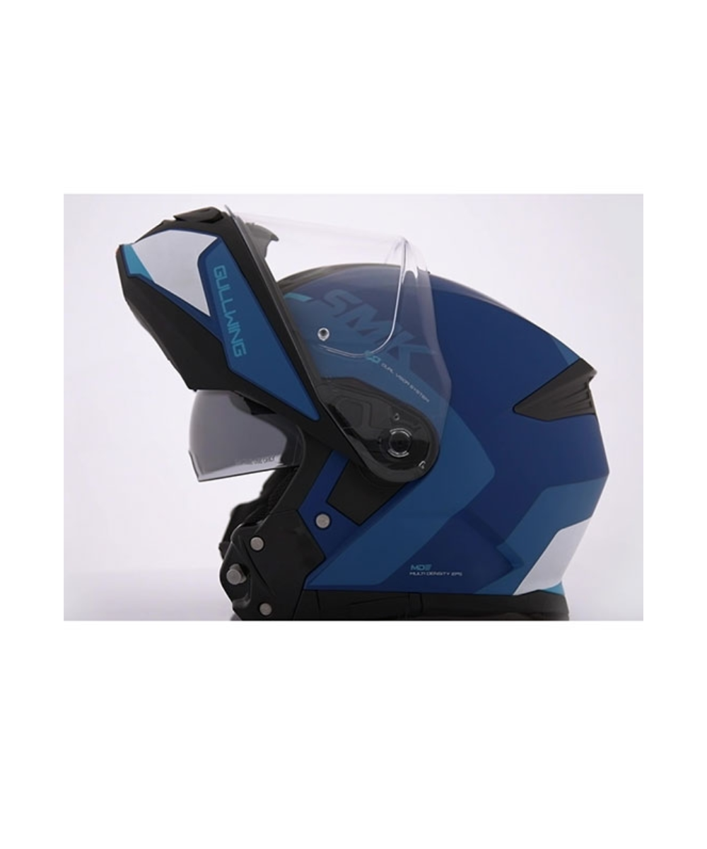 SMK Gullwing Kresto MA551 Black Blue Helmet - SMK