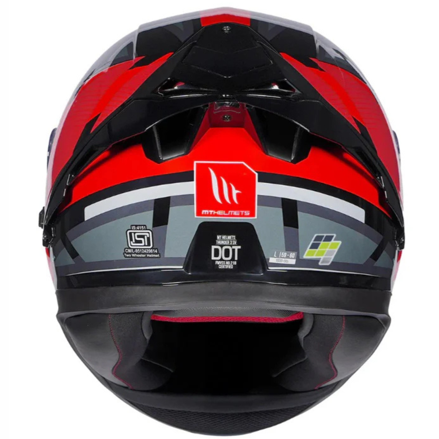 MT Thunder 3 SV Pro Nova B5 Helmet- Gloss Black Red