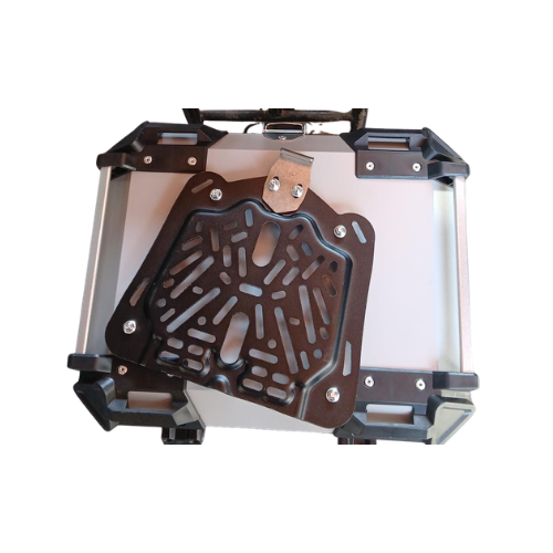 Moto Arch Stainless Steel 45L Top Box - Silver