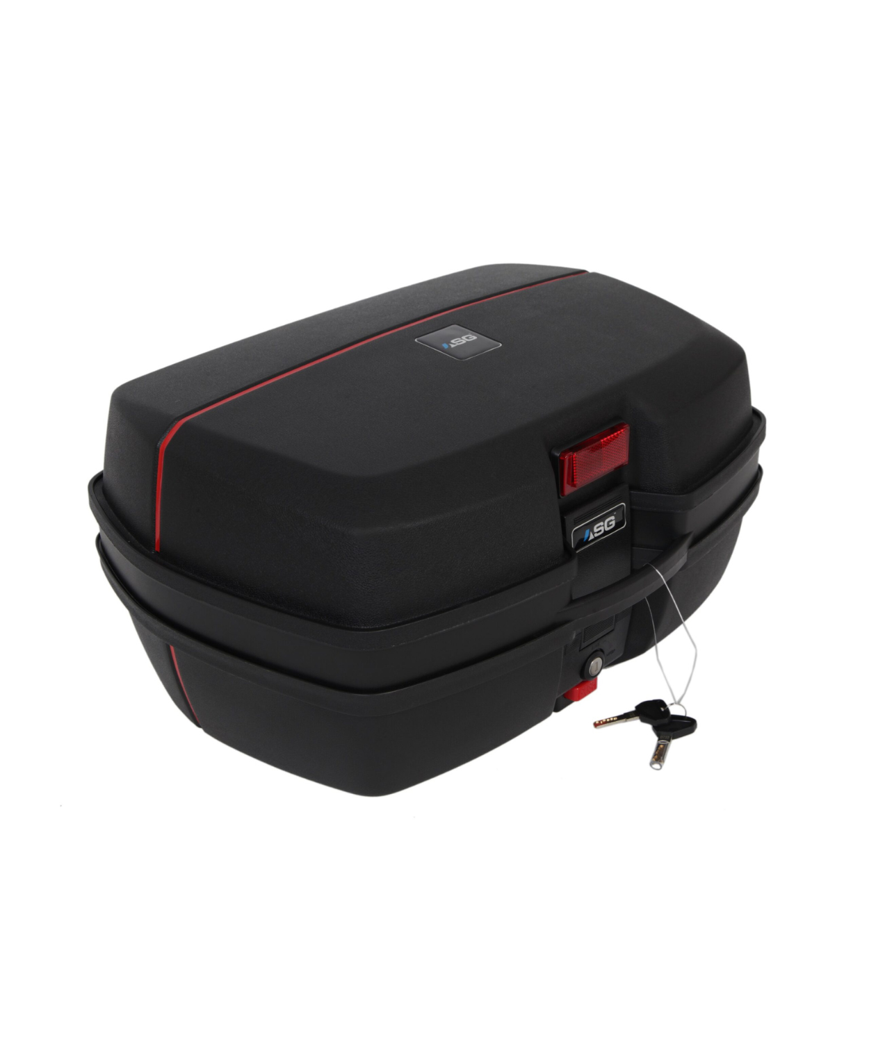 ASG 45 Liters Top Box - Black Red