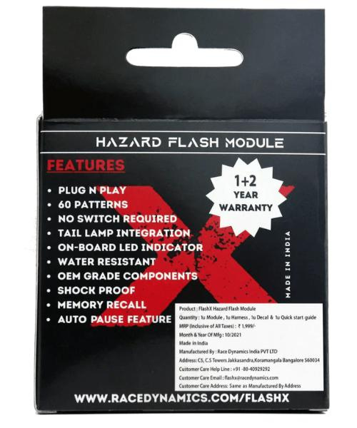 FlashX Hazard Flash Module for KTM RC 390