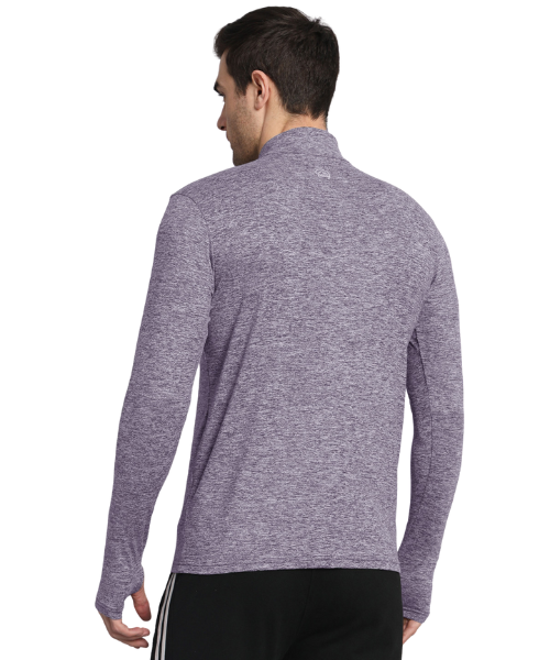 Reccy Men’s Nomadic Full Sleeves T Shirt - Purple Gray