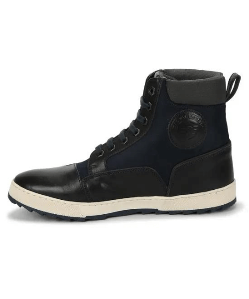 Royal Enfield Ambler Riding Boots - Black Navy