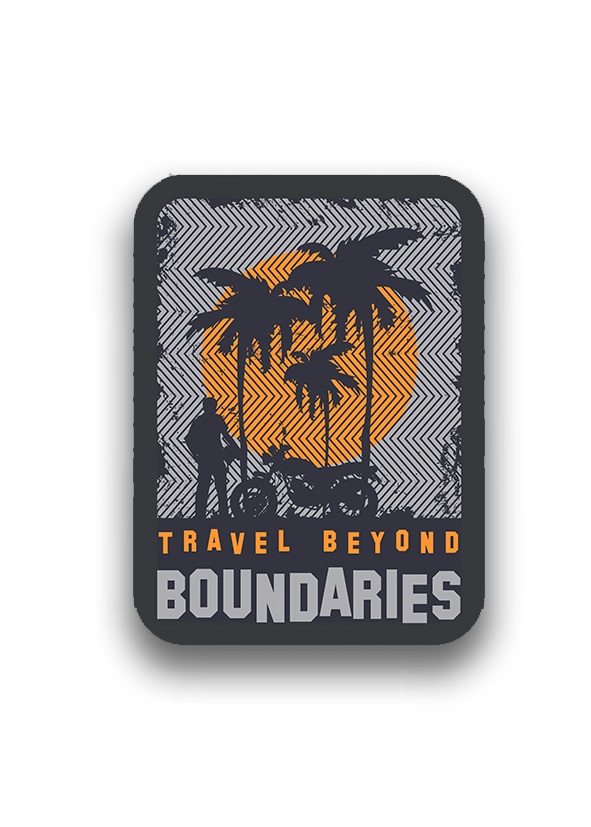 Travel beyond Boundaries Sticker