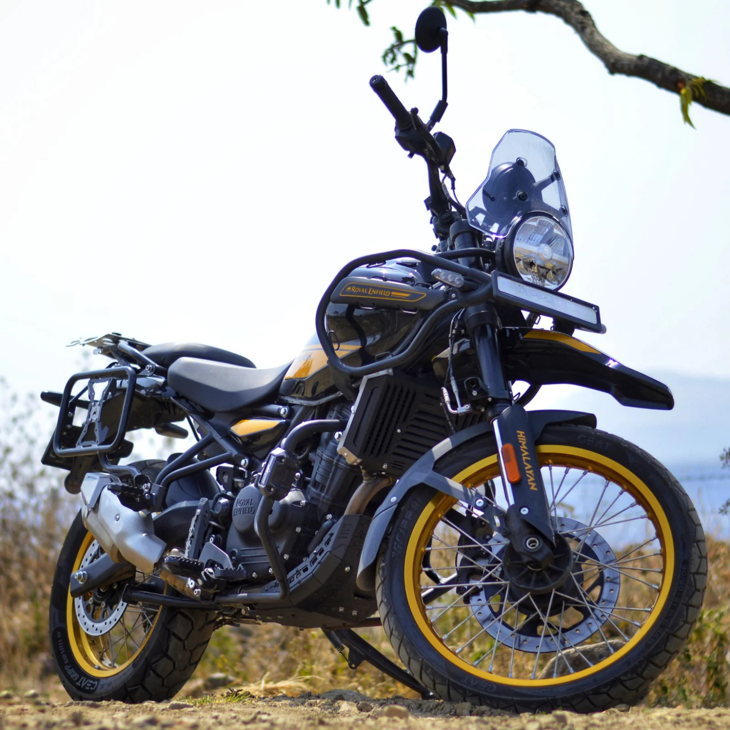 Auto Engina Royal Enfield Himalayan 450 Bash Plate - Black Silver