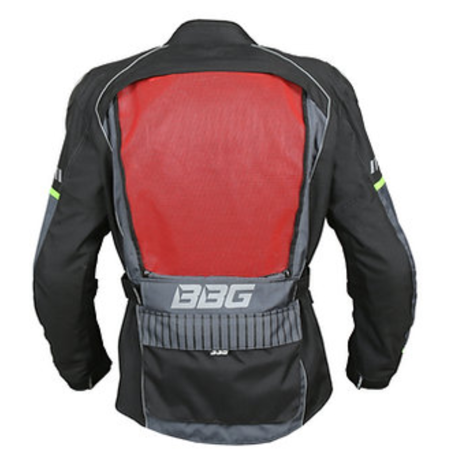 BBG Adventure Riding Jacket with Chest Guard and Rain Liner - Grey