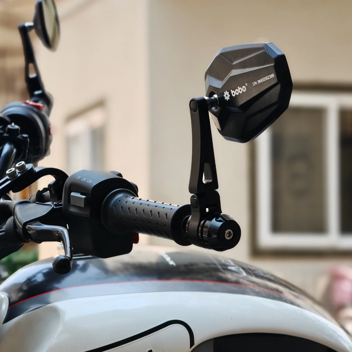 BOBO RM2-D Diamond Shape Bar End Mirror