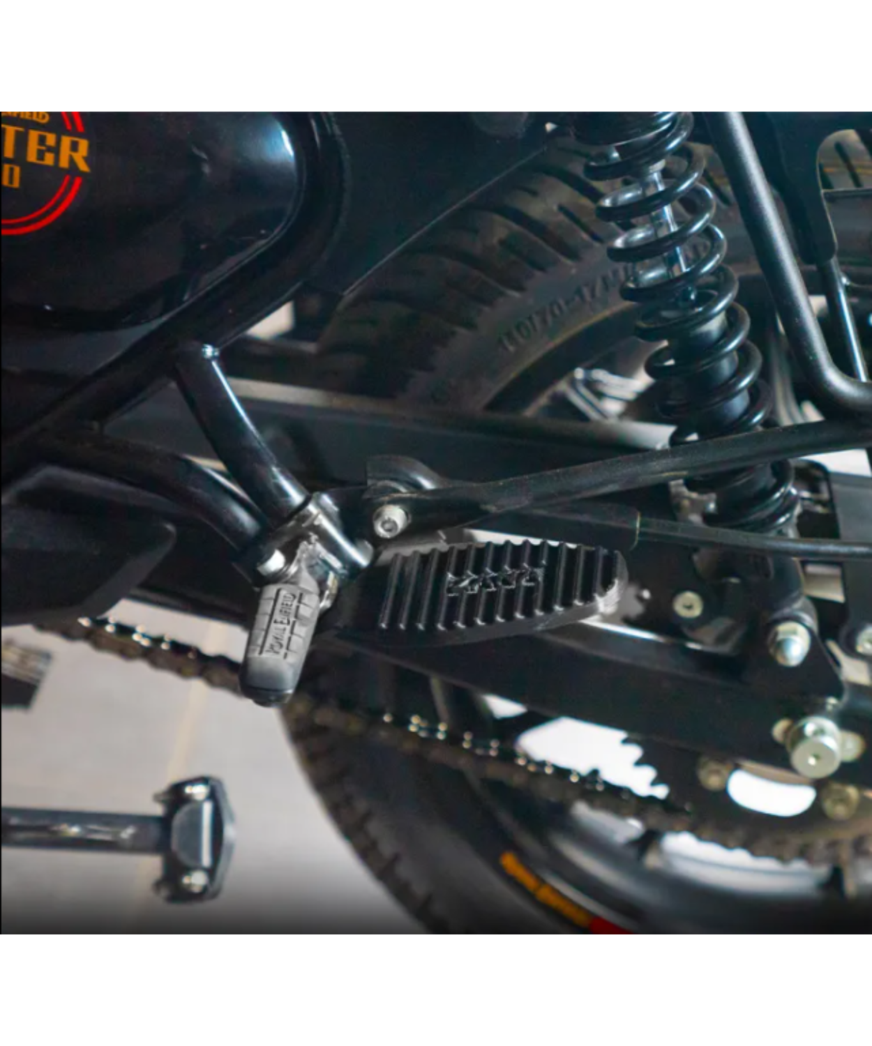 Zana Rear Footrest Mild Steel Pair For Hunter 350 - ZI-8302