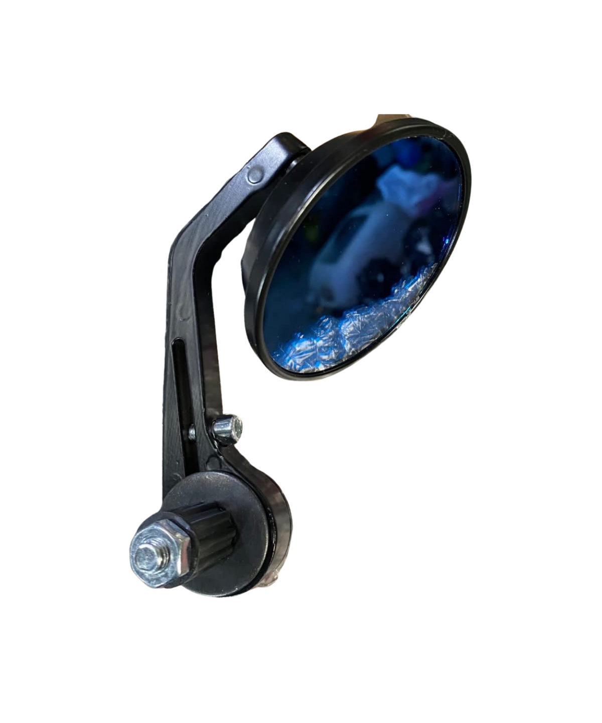 Moto Arch Universal Round Bar End Side Mirror - Black - Moto Arch
