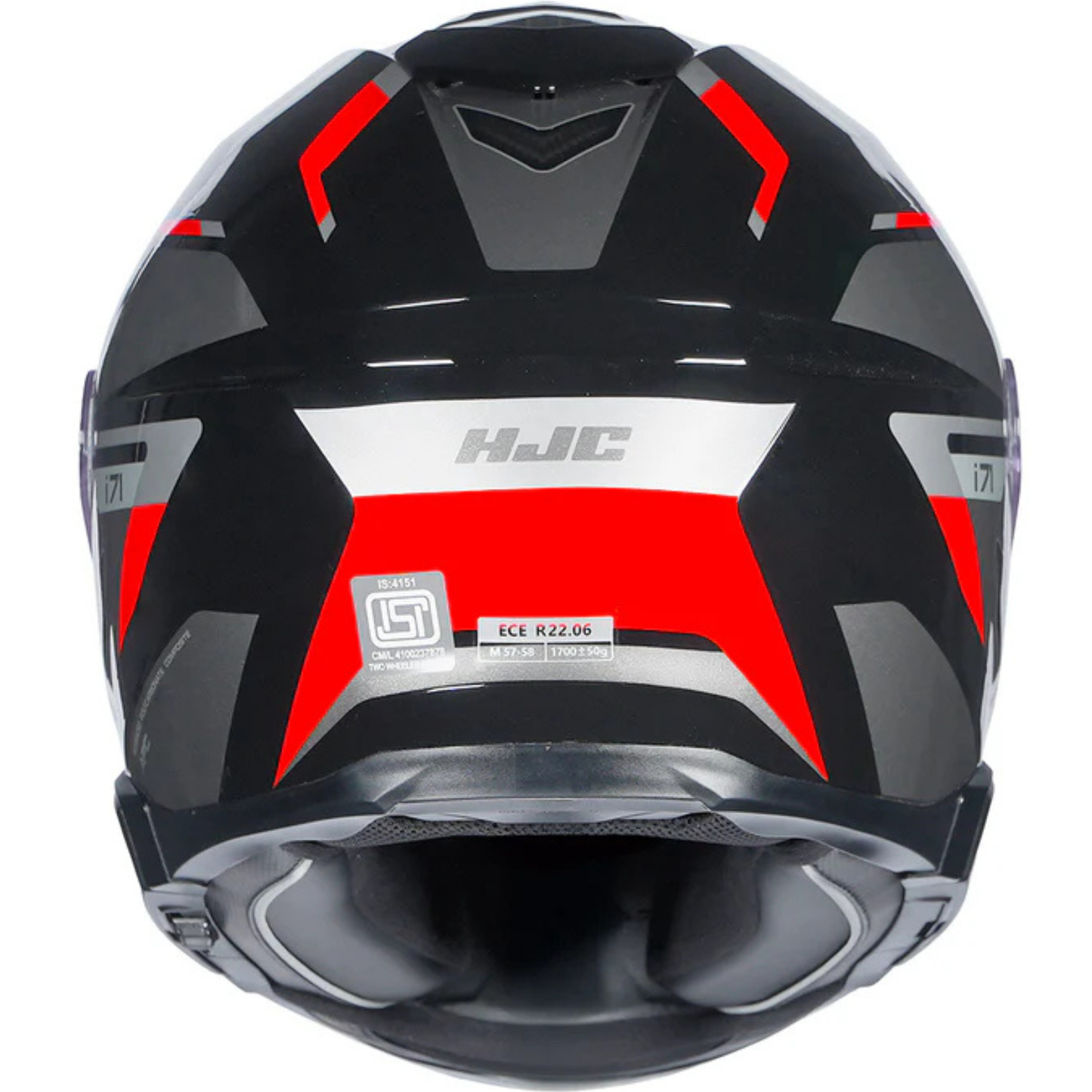 HJC I71 Zest MC1 Helmet - Black Red
