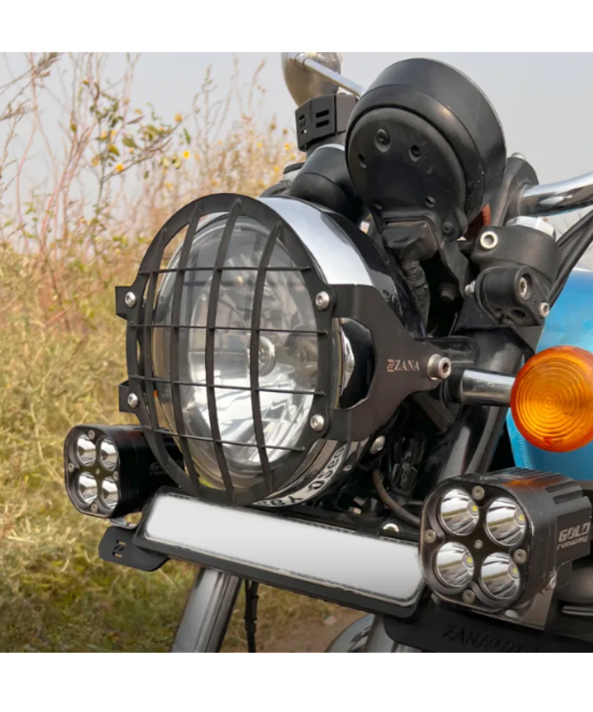 Zana Royal Enfield Meteor 350 Headlight Guard Stainless Steel T-1 - ZI-8385 - Zana